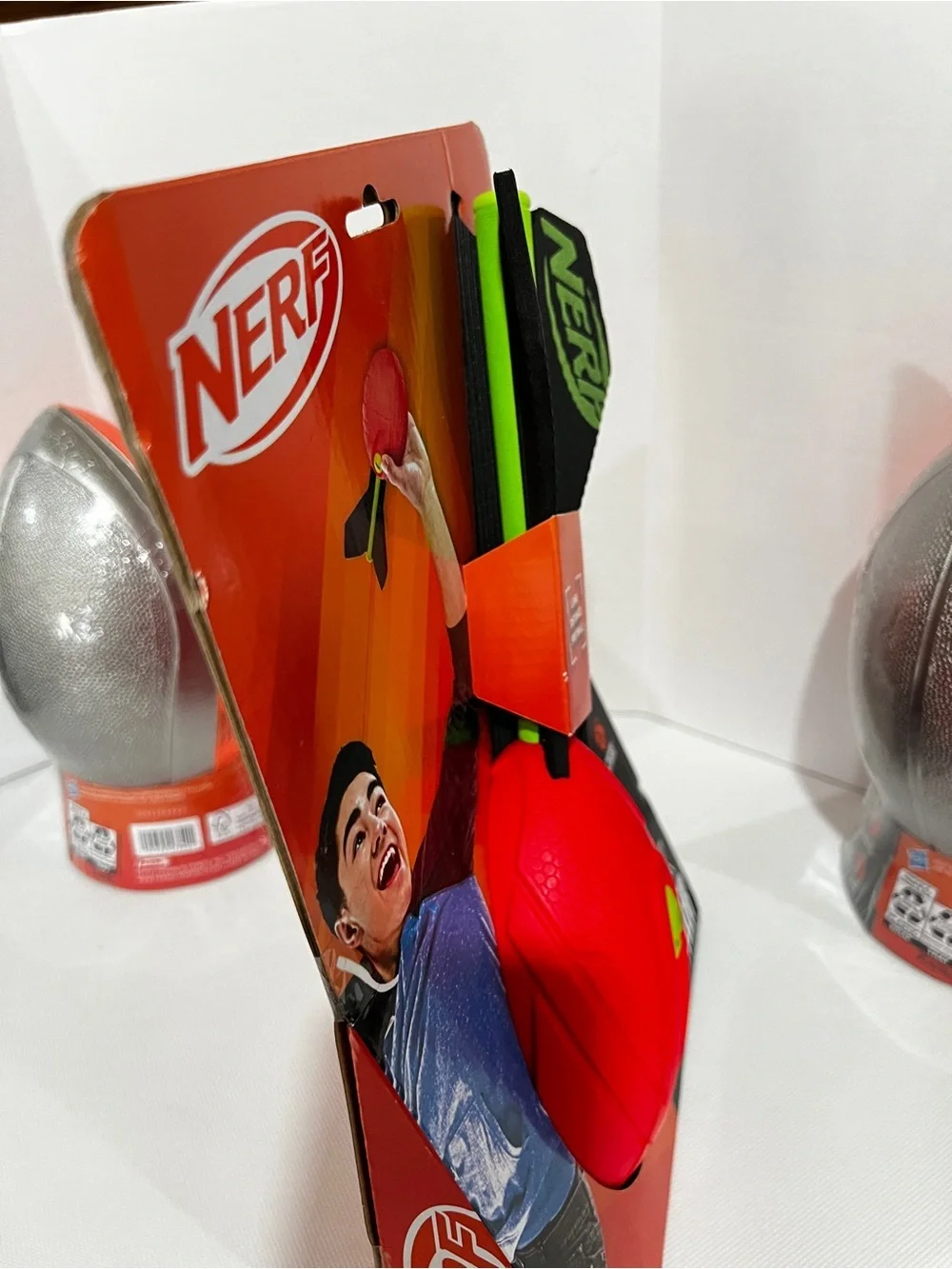 Lot of Three NERF Football Turbo & Aero Howler Football Sporty Outdoor